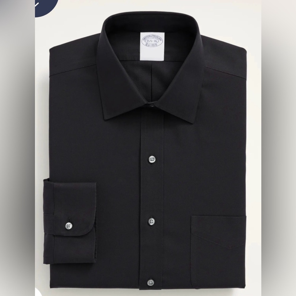 NWOT Brooks Brothers Stretch Supima® Cotton Non-Iron Dress Shirt, 17” x 33”